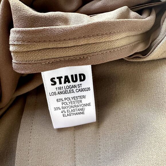 NEW Staud Luisa Suit Pants in Camel - Picture 8 of 8